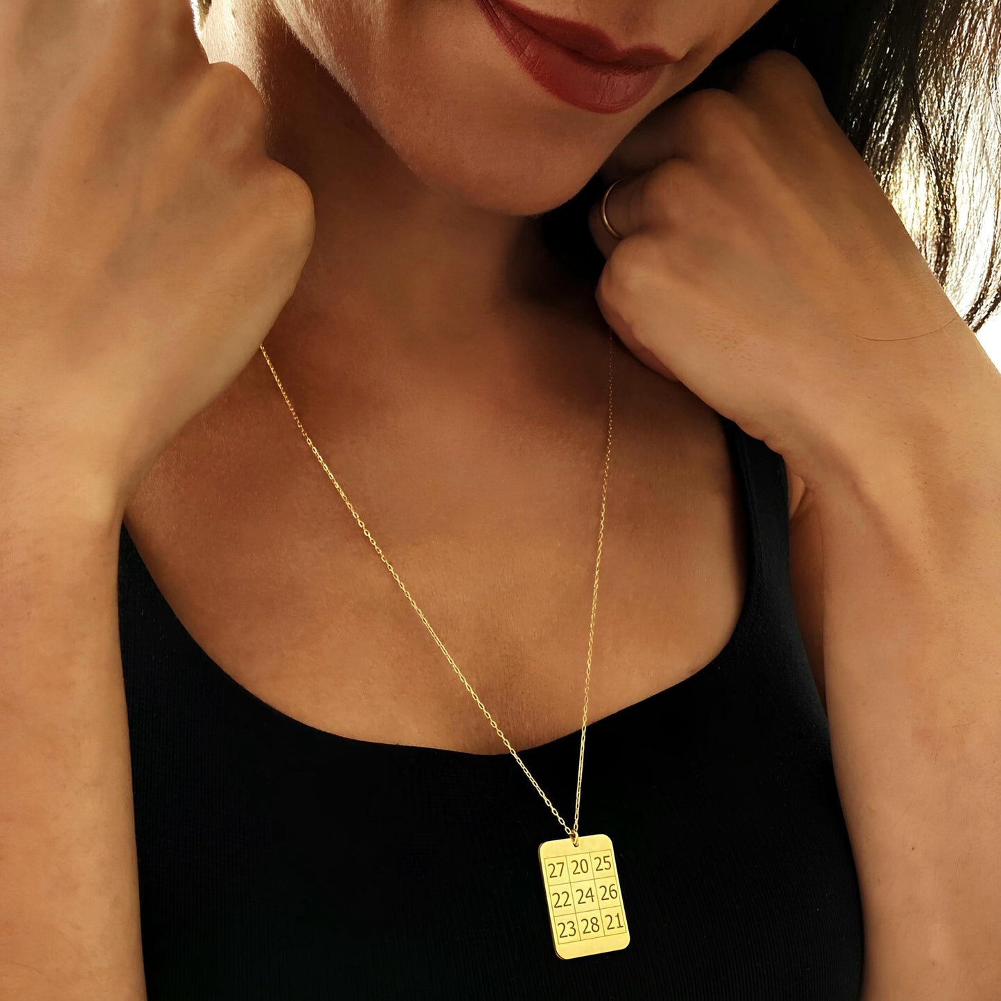 14 Ayar Altın Kaplama Kubera Yantra Kolye: 925 Ayar Gümüş Zenginlik, Bereket ve Refah Sembolü - Lisen Aksesuar