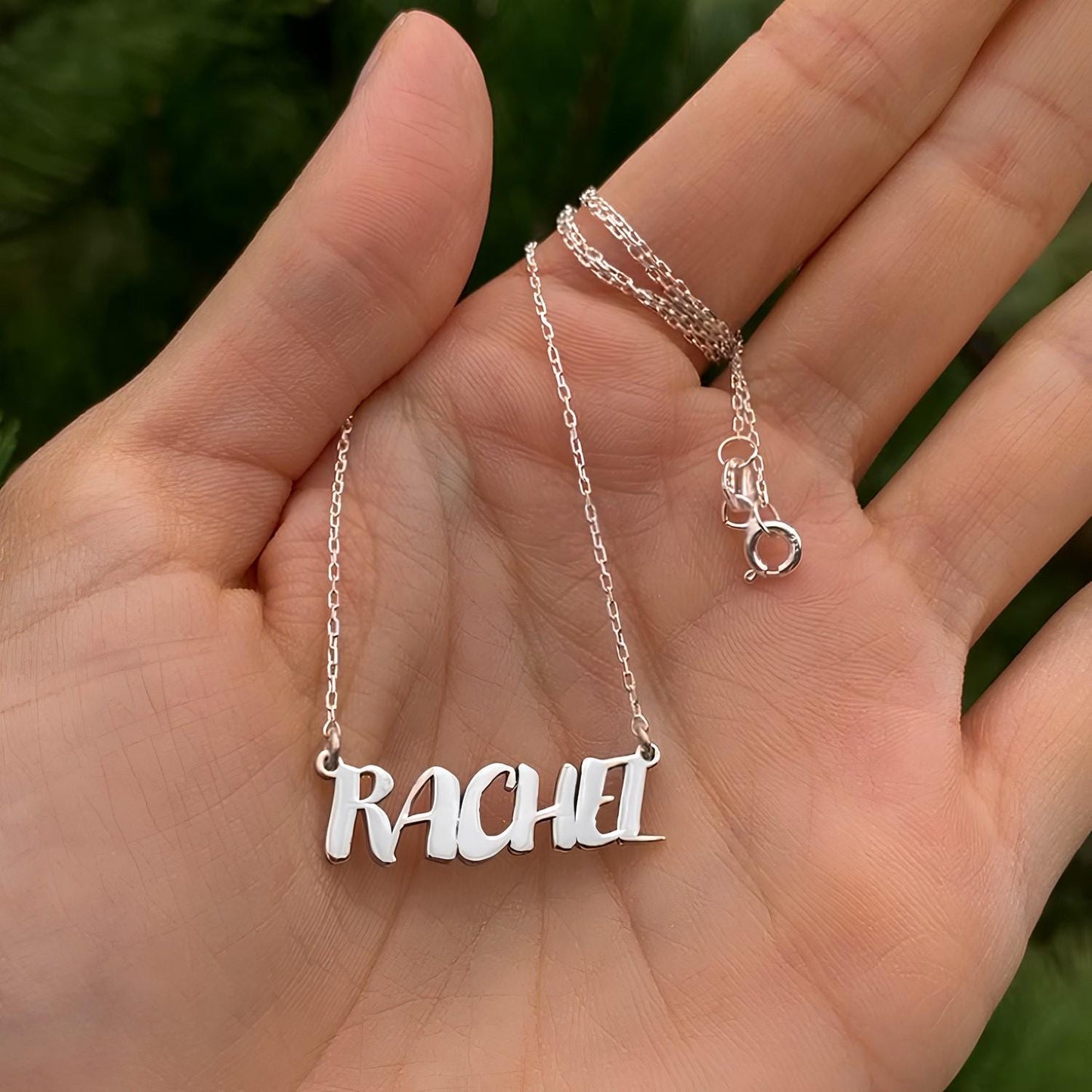 14 Ayar Altın Kaplama Kişiye Özel İsim Kolye: 925 Ayar Gümüş Zarif ve Anlamlı Tasarım - Lisen Aksesuar
