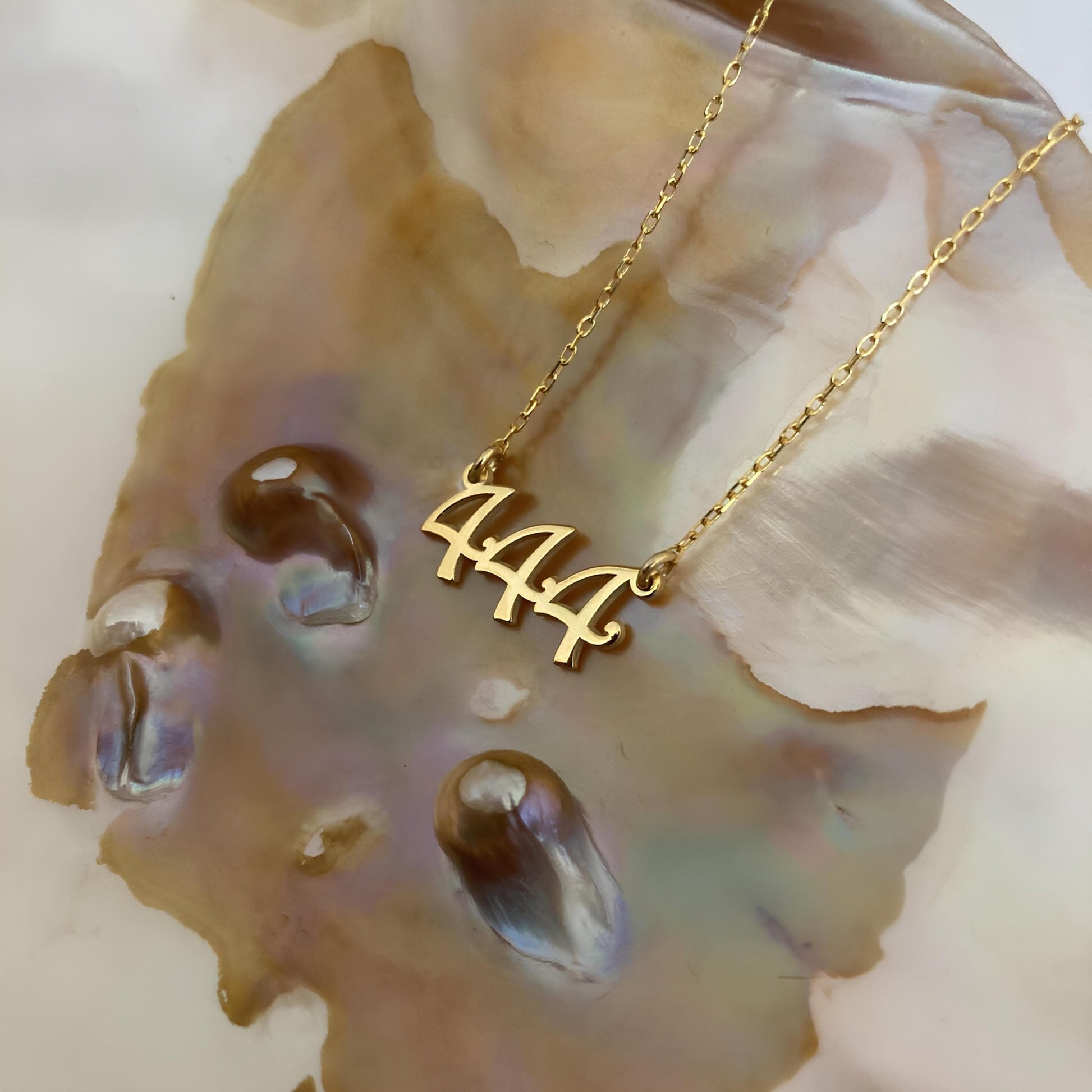 14 Ayar Altın Kaplama Melek Numarası Kolye: 925 Ayar Gümüş Kişiye Özel Şans Sembolü - Lisen Aksesuar