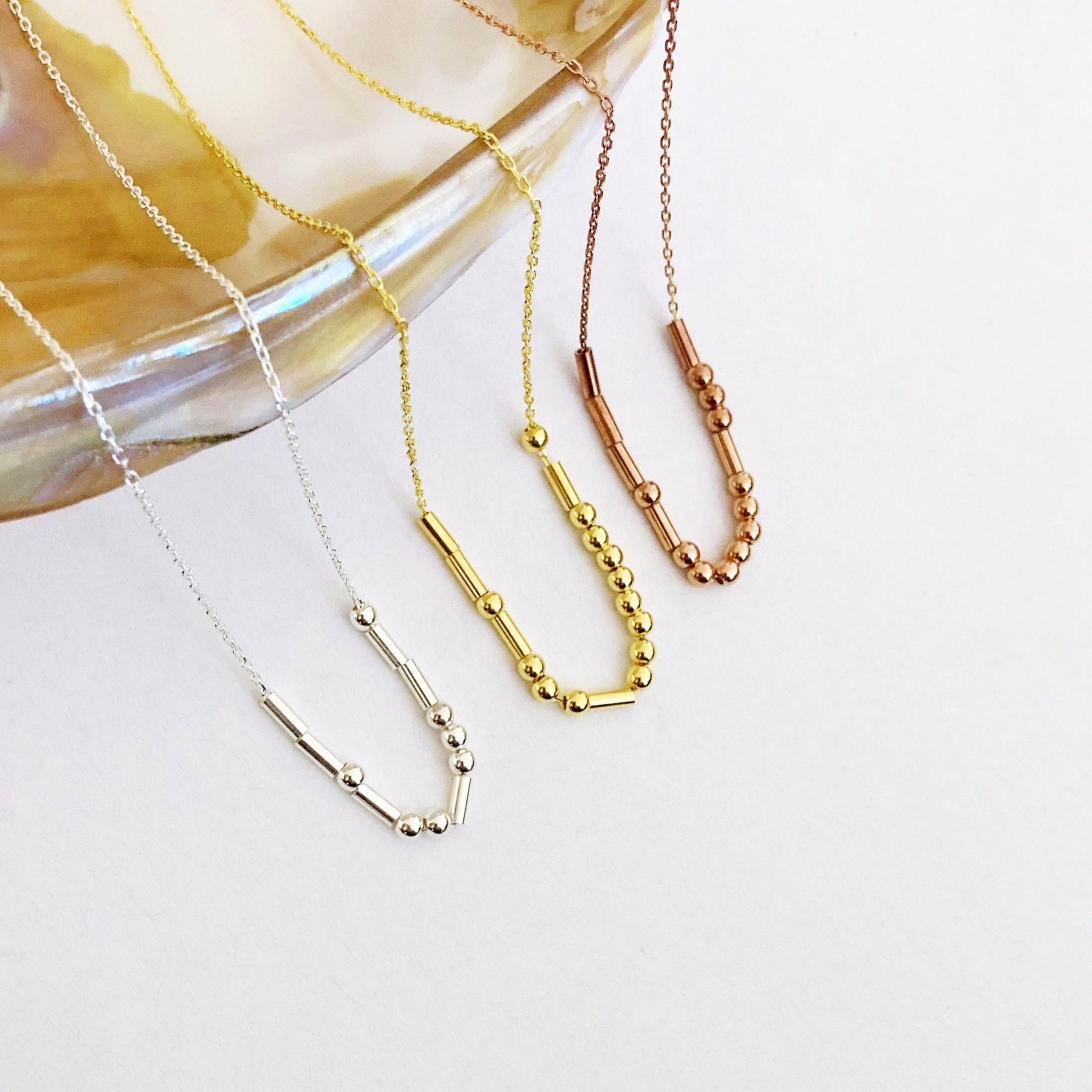 925 Ayar Gümüş Kişiye Özel Mors Kodlu Kolye: Altın Kaplama Özel İsim Tasarımı - Lisen Aksesuar